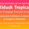 Aniversário da Sinagoga Knesset Israel com Kidush Tropical