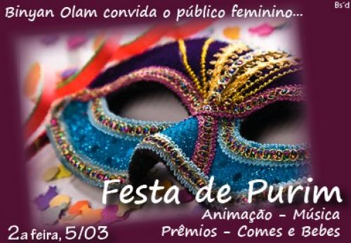 Festa de Purim para o Público Feminino no Binian Olam