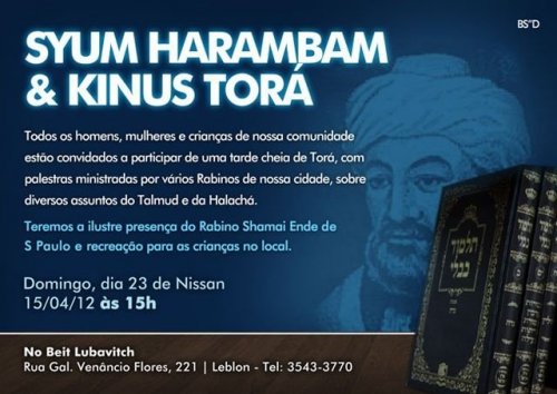 Siyum haRambam e Kinus Torá no Rio de Janeiro