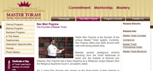 Educação Judaica: Palestra com Renomado RAV MEIR POGROW (Master Torah) na Yeshivá de Cotia