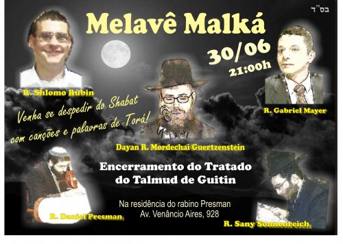 Ohr Darom (RS): Melavê Malka com o Rabino Mordechai Guertzenstein