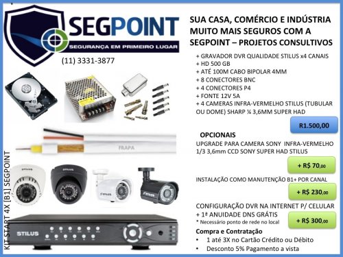 Sua Casa, Industria e Comércio  - Muito Mais Segurança - Com a SEGPOINT - Projetos Consultivos