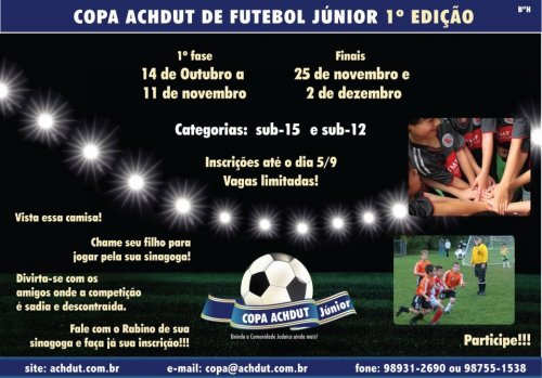 Copa Achdut Junior - Campeonato de Futebol Inter-Sinagogas