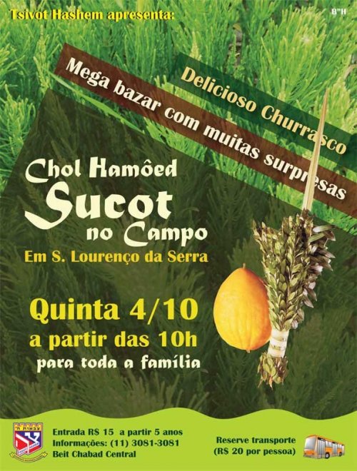 Chol Hamoed para Toda a Familia no Sitio com o Tsivot Hashem