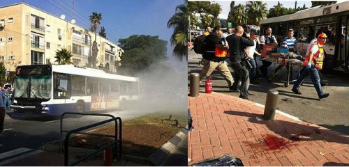 Ataque Bomba: Explosão em Onibus no Centro de Tel Aviv