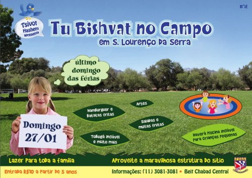 PASSEIO DE TU BISHVAT 2013 PARA TODA A FAMILIA