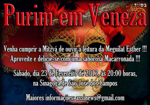 Purim em Veneza - São José dos Campos, SP