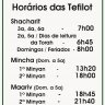 Qual o Ultimo Horario de Arvit com Minyam em Sao Paulo? Binyan Olam as 21:40hs