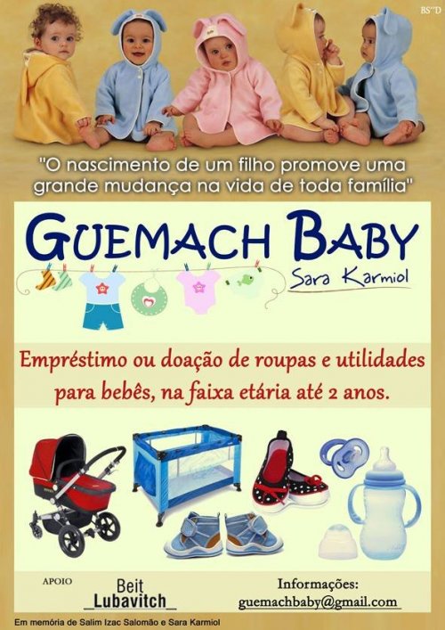 NOVIDADE RJ: Guemach Baby Sara Karmiol