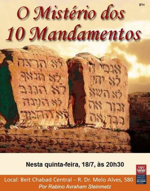 Workshop: O Mistério dos 10 Mandamentos by Rav Avraham Steinmets