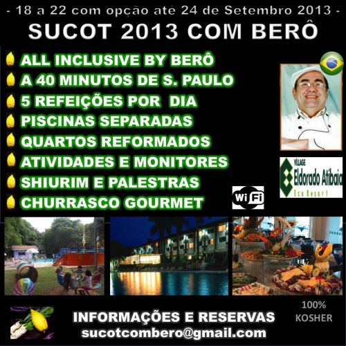 Ultimas Vagas :: SUCOT 2013 com BERO - Eco Resort Village Eldorado Atibaia