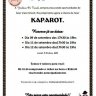 Yeshivá Or Torah: Programação de Kaparot