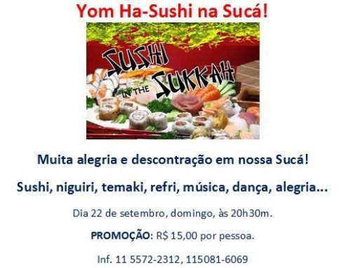 Beit Chabad Vila Mariana: Sushi na Sucá