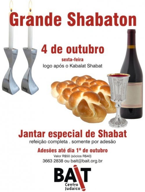 Bait: Jantar Especial de Shabat Parashat Noach