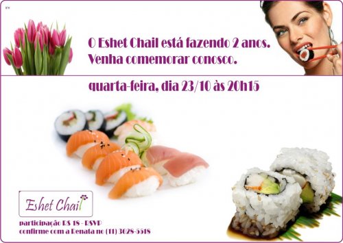 Eshet Chail: 2nd Birthday com Sushi 