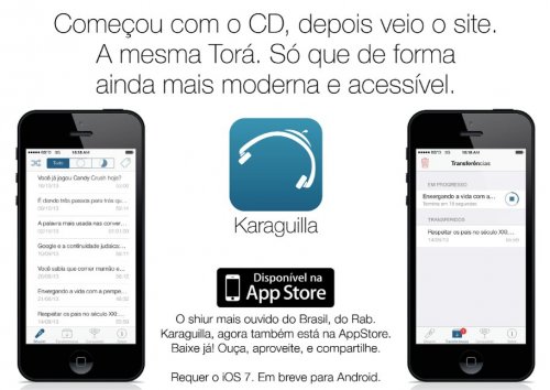 Novo Aplicativo iOS de Shiur do Torah Sound do Rabino Karaguilla