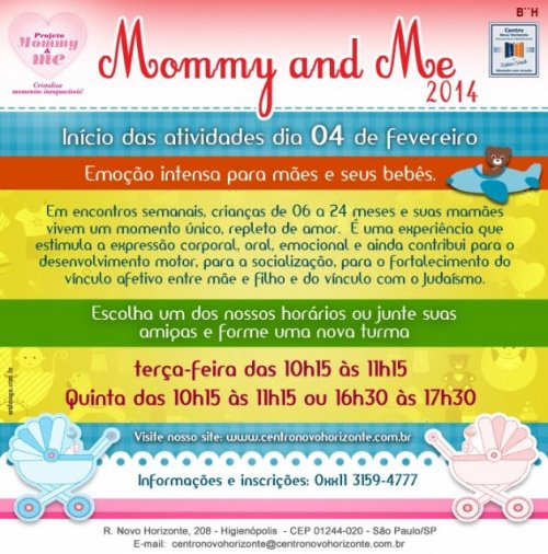 Centro Novo Horizonte: Projeto Mommy and Me