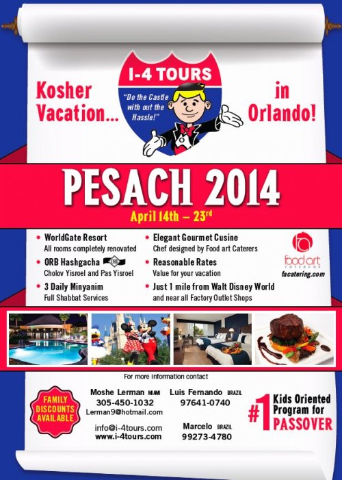 Pessach 2014 em Orlando - Disney & Miami