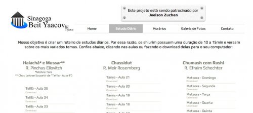 Estudo Diario de Torá - Um Projeto da Sinagoga Beit Yaacov Rj da Tijuca