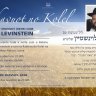 Programação Especial de Shavuot com o R. Levinstein, no Kolel Meor Hatorá