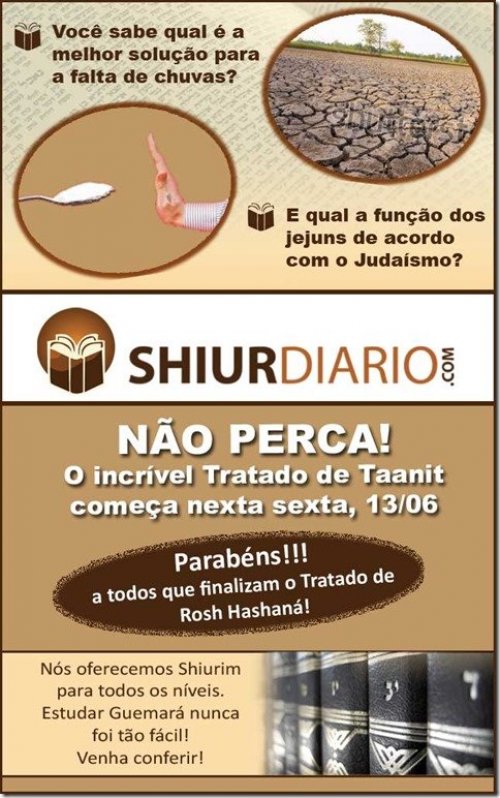 SHIUR DIÁRIO - TRATADO DE TAANIT