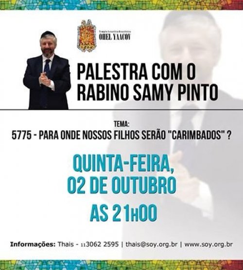 "Para Onde Seus Filhos Serão Carimbados?" - Palestra com R. Samy Pinto