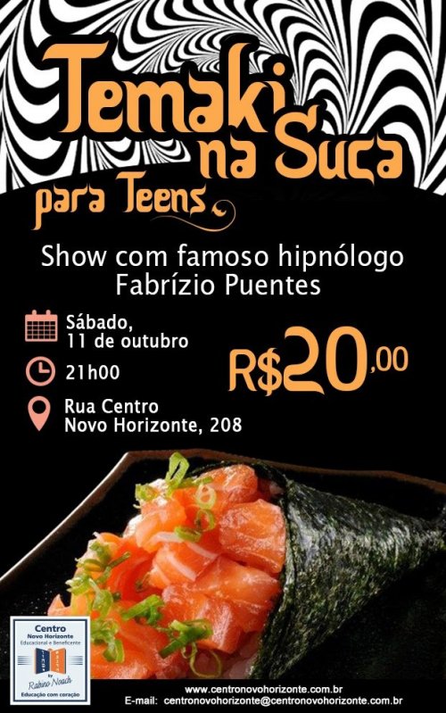 Temaki na Sucá para Teens, no Centro Novo Horizonte