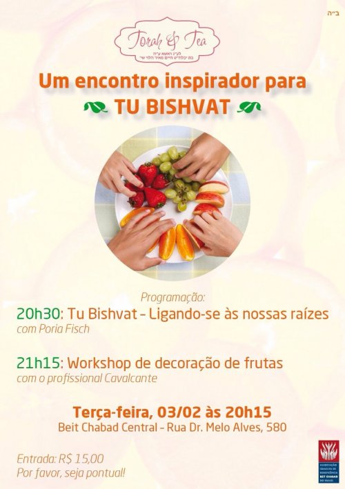 Torah & Tea Convida para Encontro Inspirador para Tu Bishvat