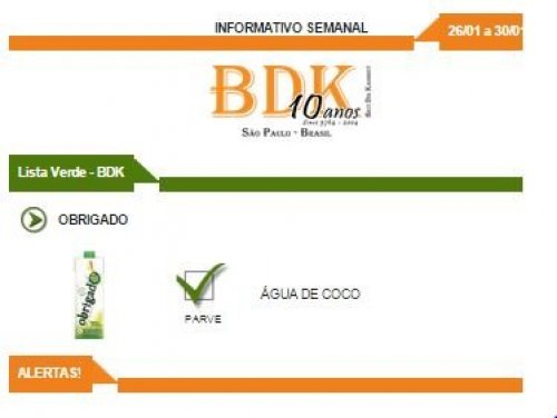 Informativo BDK - Semana de 26 a 30 de Janeiro de 2015