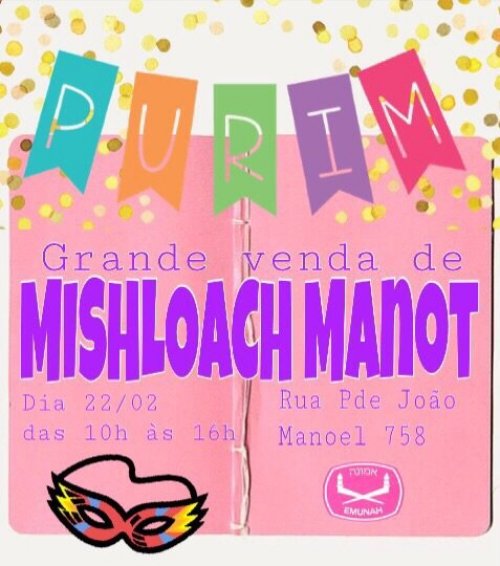 Grande Venda Beneficente de Mishloach Manot em Prol da Emunah