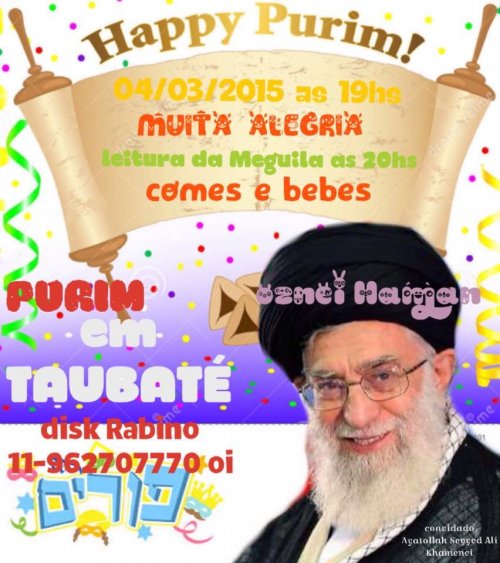 Purim em Taubaté, com o R. Gloiber