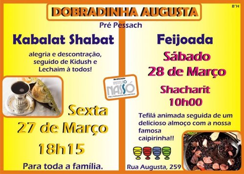 Programação para o Shabat Hagadol - Instituto Nasso