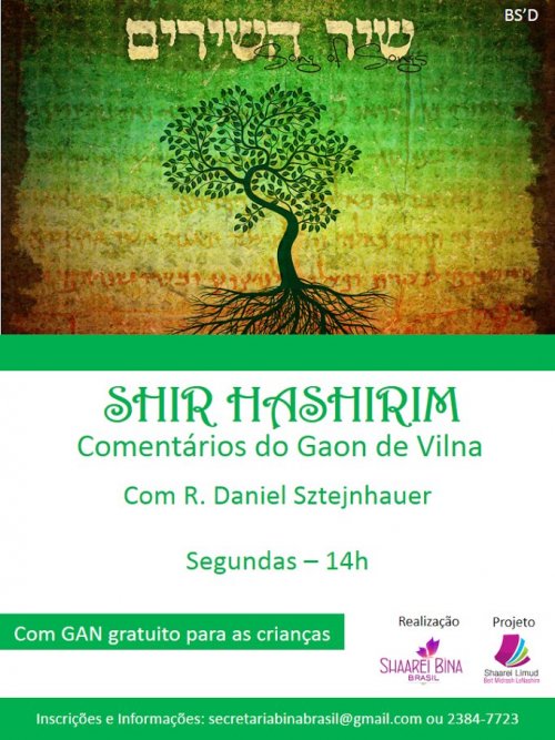 Shiur sobre Shir Hashirim na Shaarei Biná