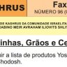 BKA: Tabela de Farinhas, Graos e Cereais Yashan