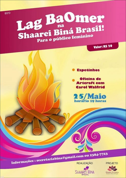 Shaarei Biná: Lag Baomer para Público Feminino