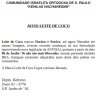 BKA: Aviso Leite de Coco