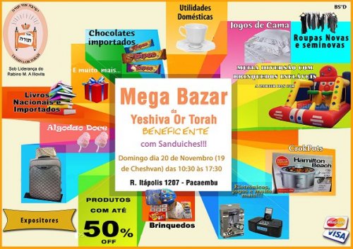 Mega Bazar da Yeshivá Or Torá