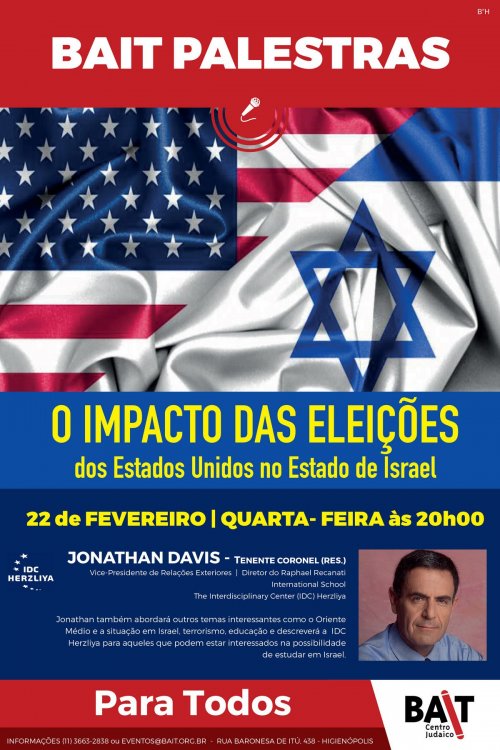 BAIT PALESTRAS: O Impacto das Eleições dos EUA no Estado de Israel