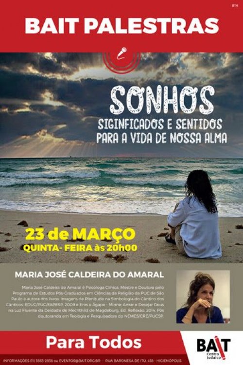 Bait Palestras: Sonhos - Significados e Sentidos para a Vida da Nossa Alma