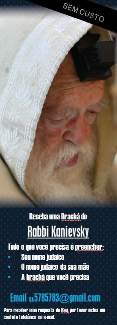 Obtenha uma Brachá do Rav Chaim Kanievsky Shlita