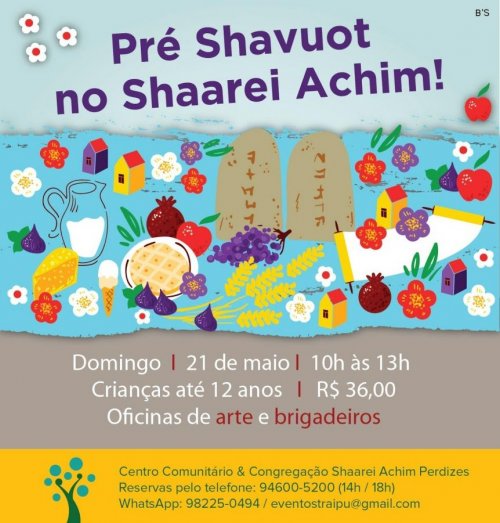 Pré Shavuot no shaarei Achim