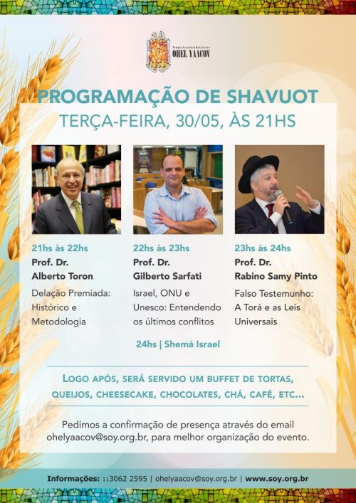 Ohel Yaacov: Programação de Shavuot