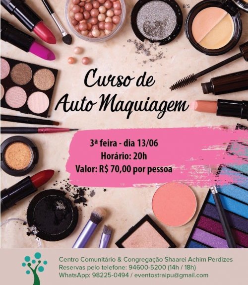 Shaarei Achim Perdizes: Curso de Auto Maquiagem