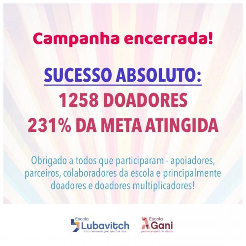 Charidy Lubavitch Gani: Sucesso Absoluto