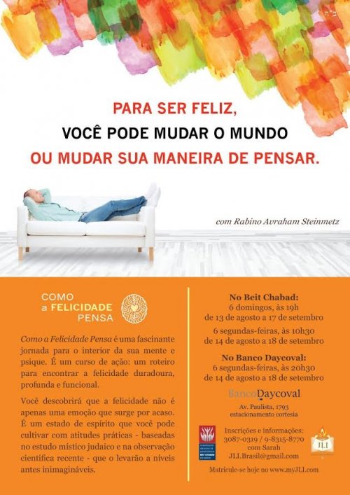 JLI Apresenta: Novo Curso - Como a Felicidade Pensa