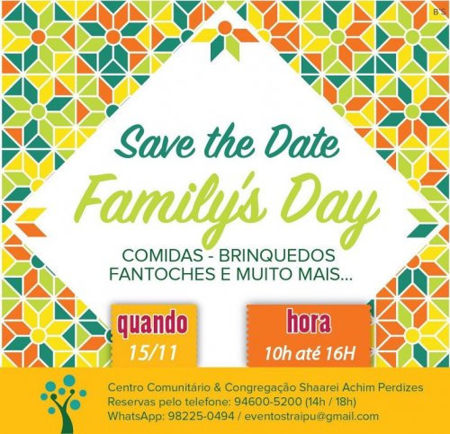 Shaarei Achim Perdizes: Family´s Day