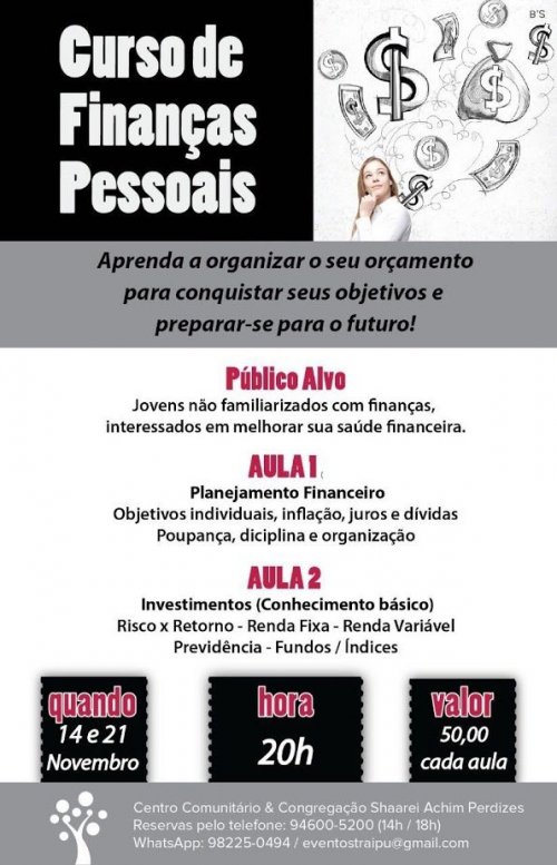 Shaarei Achim: Curso de Finanças Pessoais