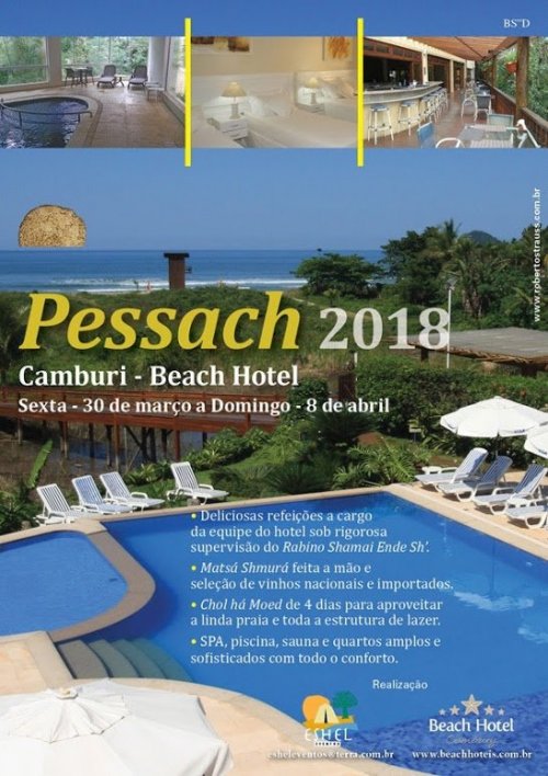 Pessach 2018 no Camburi Beach Hotel, com a Eshel Eventos